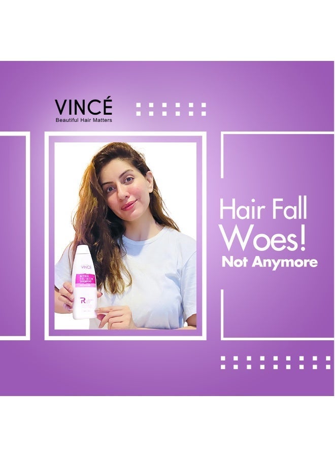 VINCE Biotin & Keratin Shampoo - Deal 2 – Reduces Hair Fall, Strengthens Hair & Adds Volume – Promotes Softer, Shinier Hair – Gently Cleanses Scalp & Supports Healthy Growth – Paraben-Free, 230ml Each - Image 4